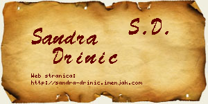 Sandra Drinić vizit kartica